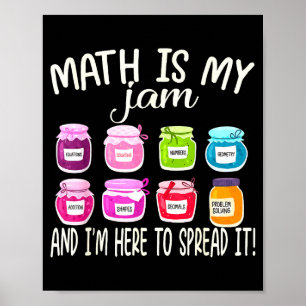 Póster Las Matemáticas Son Mi Pasión Y Estoy Aquí Para Di