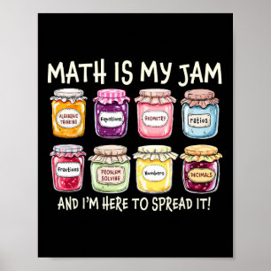 Póster Las Matemáticas Son Mi Pasión Y Estoy Aquí Para Di