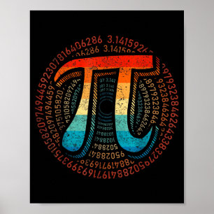 Póster Las Matemáticas Son Tan Simples Como Pi Profesor D