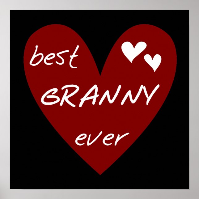 Póster Las mejores camisetas y regalos de la abuelita del (Frente)