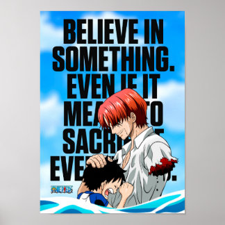 Póster Las mejores citas de Anime sobre el sacrificio