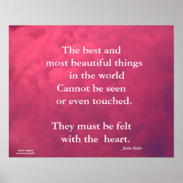 PÓSTER LAS MEJORES COSAS DEL MUNDO HELEN KELLER