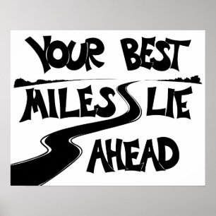 Póster Las mejores millas del maratón de poster del