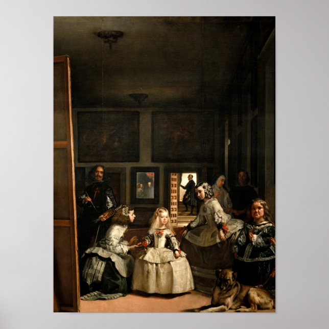 Póster Las Meninas, 1656 por Diego Velázquez (Frente)