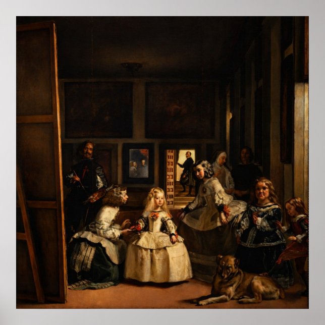 Póster Las Meninas by Diego Velazquez (Frente)