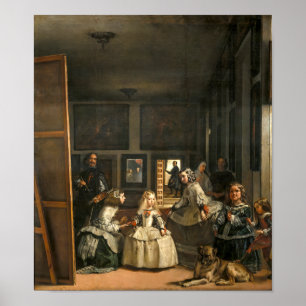 Póster Las meninas   Diego Velá zquez