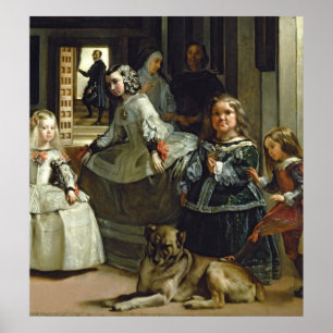 Póster Las Meninas o la familia de Felipe IV, c.1656