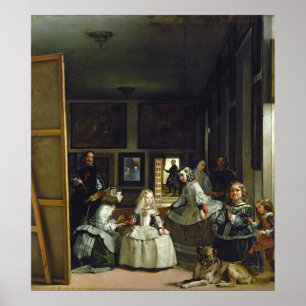Póster Las Meninas o la familia de Felipe IV, c.1656