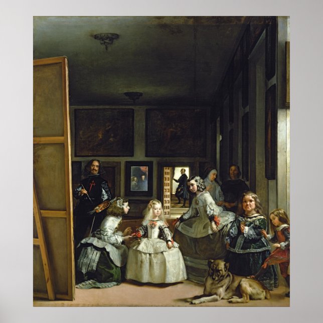 Póster Las Meninas o la familia de Felipe IV, c.1656 (Frente)