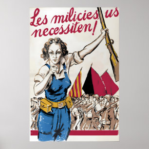 Póster ¡Las milicias te necesitan!