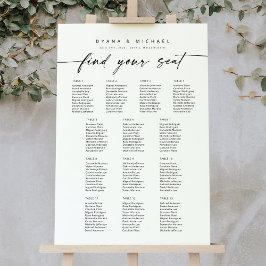 Póster Las Modernas 13 Mesas Encuentran Su Asiento