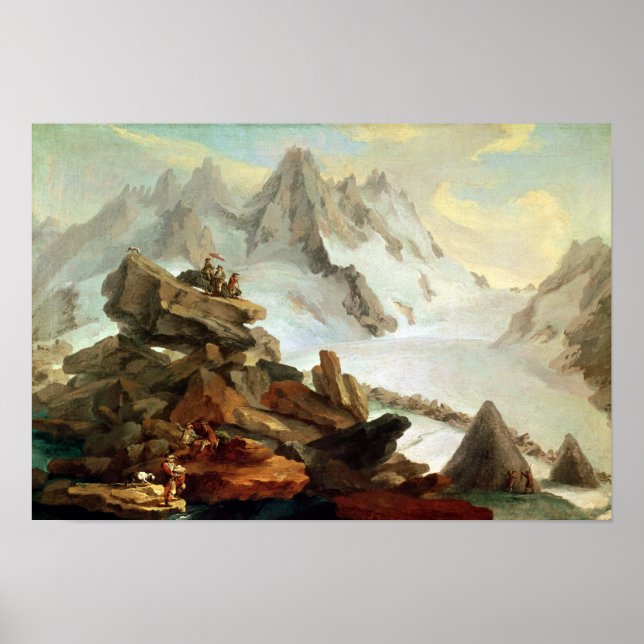 Póster Las montañas de Lauteraar, 1776 (Frente)