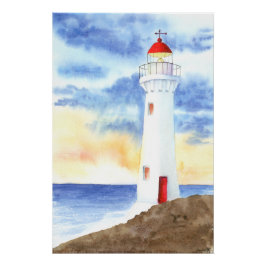 Póster Las Montañas del Faro Náutico