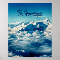 Las montañas del Himalaya con texto