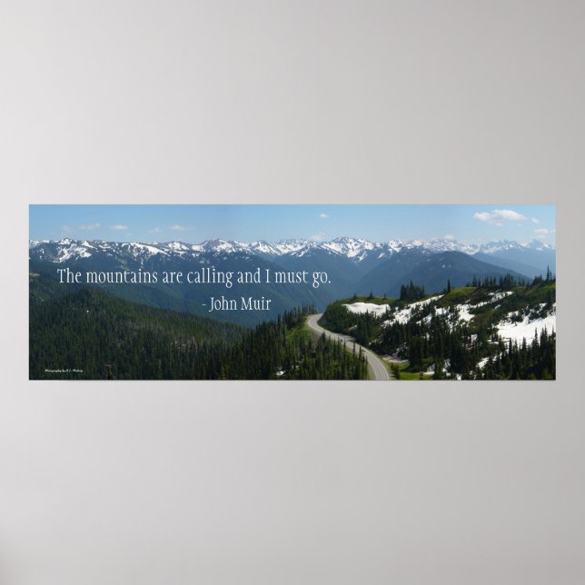Póster Las montañas están llamando (Frente)