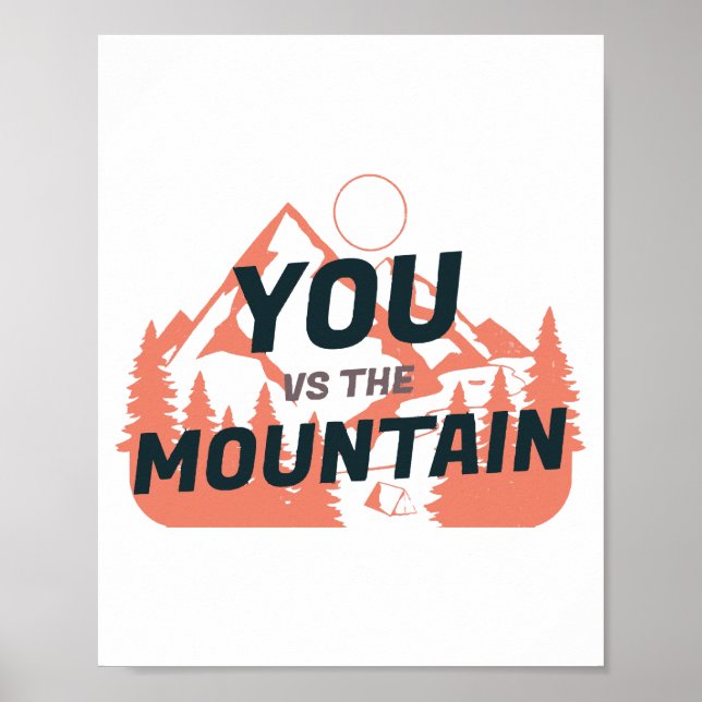 Póster Las montañas están llamando y debo irme (Frente)