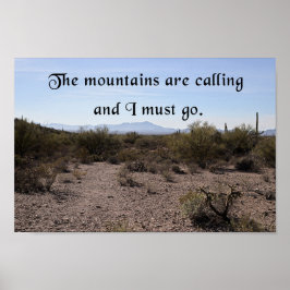 Póster Las montañas llaman