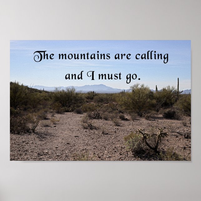 Póster Las montañas llaman (Frente)