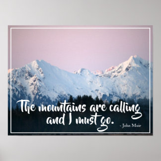 Póster Las montañas llaman Poster