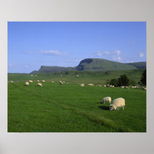 Póster Las Montañas Quiraing, Isla de Skye, Tierras Altas