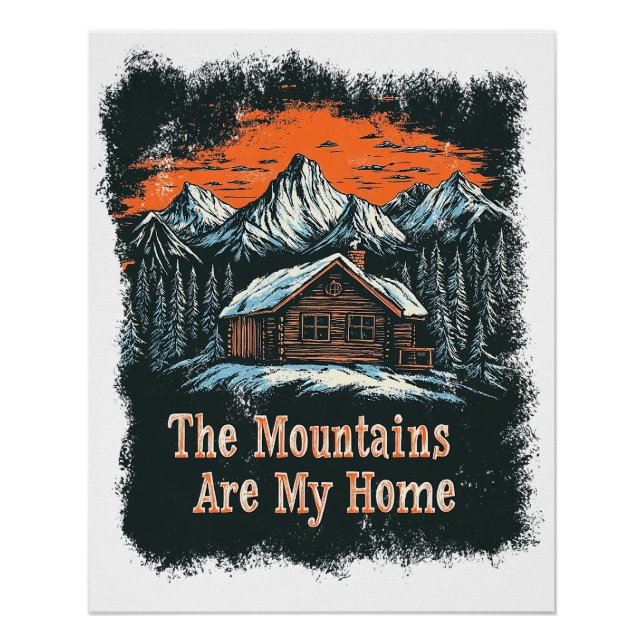 Póster Las Montañas Son Mi Hogar (Anverso)