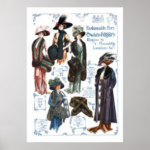Póster Las muelas de moda de Swan y Edgar #A