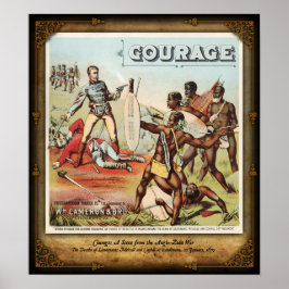 Póster Las muertes de Melvill y Coghill en Isandlwana