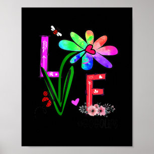 Póster Las mujeres aman Gogo Life Daisy Flower Cute