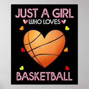 Póster Las mujeres amantes del básquetbol dan un regalo a
