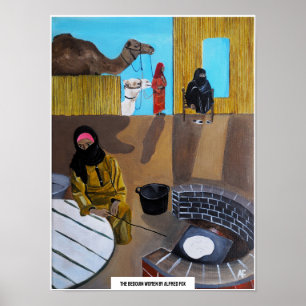 Póster Las Mujeres Bedouinas Pintura de Alfred Fox