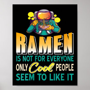 Póster Las mujeres de Ramen solo aman al astronauta espac