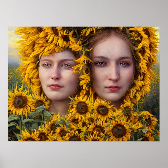 Póster Las mujeres del girasol (Frente)