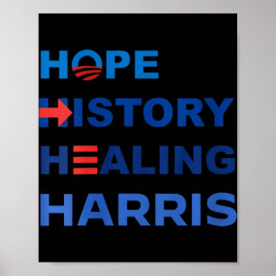 Póster Las mujeres esperan que la historia cure Harris W