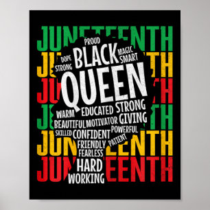 Póster Las mujeres están orgullosas de Melanin Mom Junetd