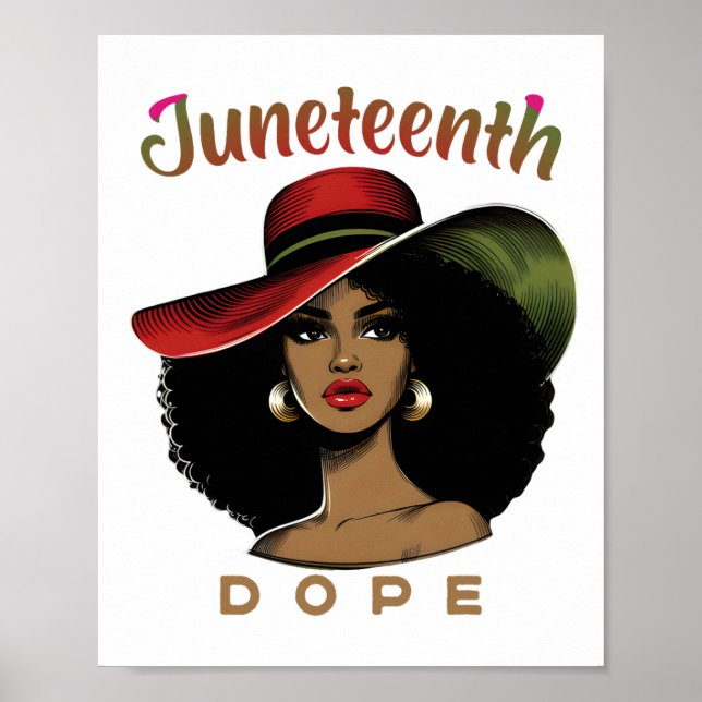 Póster Las mujeres negras no se disculpan con la droga Ju (Frente)