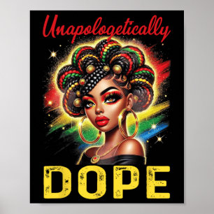 Póster Las mujeres negras no se disculpan con la droga Ju
