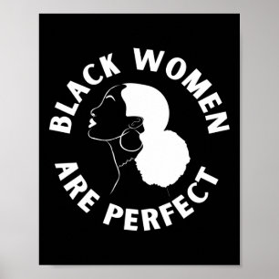 Póster Las mujeres negras son Pegatinas perfectas