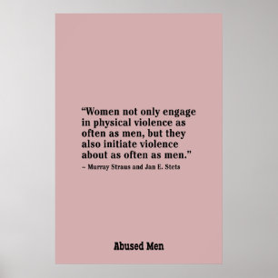 Póster Las Mujeres No Sólo Se Dedican A La Violencia Físi