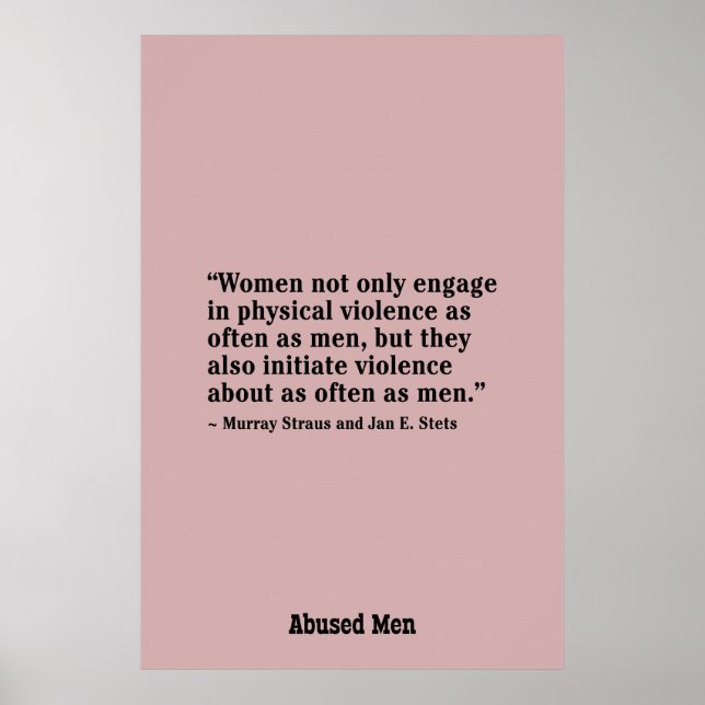 Póster Las Mujeres No Sólo Se Dedican A La Violencia Físi (Frente)
