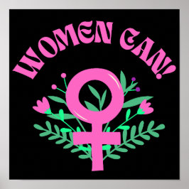 Póster Las mujeres pueden ser feministas