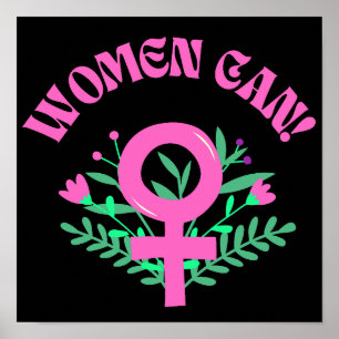 Póster Las mujeres pueden ser feministas
