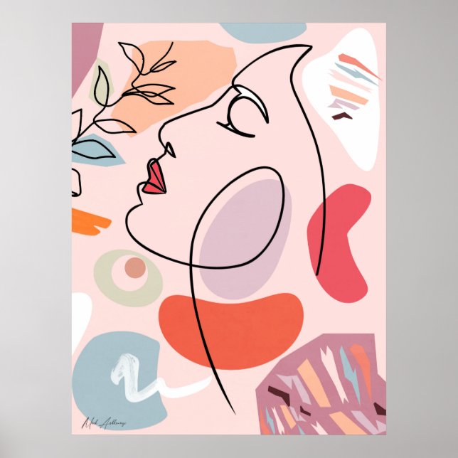 Póster Las mujeres se enfrentan a la expresión (Frente)