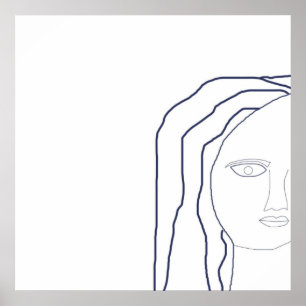 Póster las mujeres se enfrentan a lo abstracto