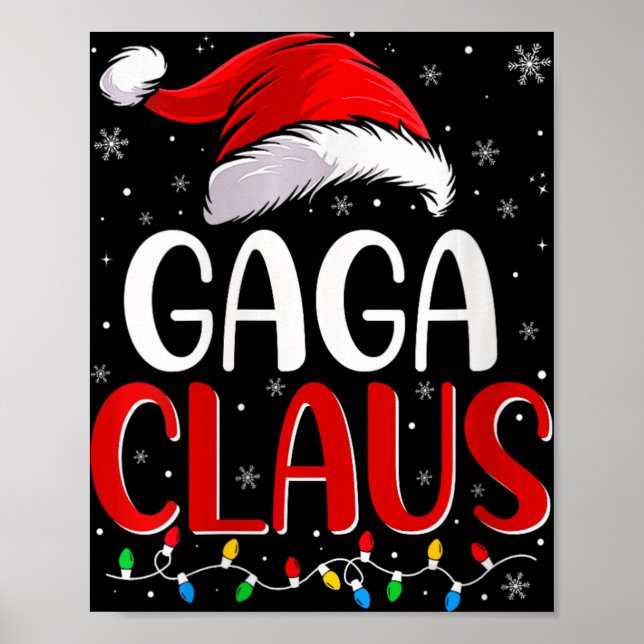 Póster Las Navidades de Gaga Claus iluminan a la familia (Frente)