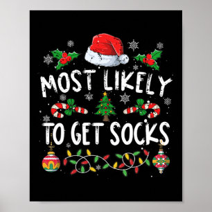 Póster Las Navidades Familiares Divertidas Pajamas Probab