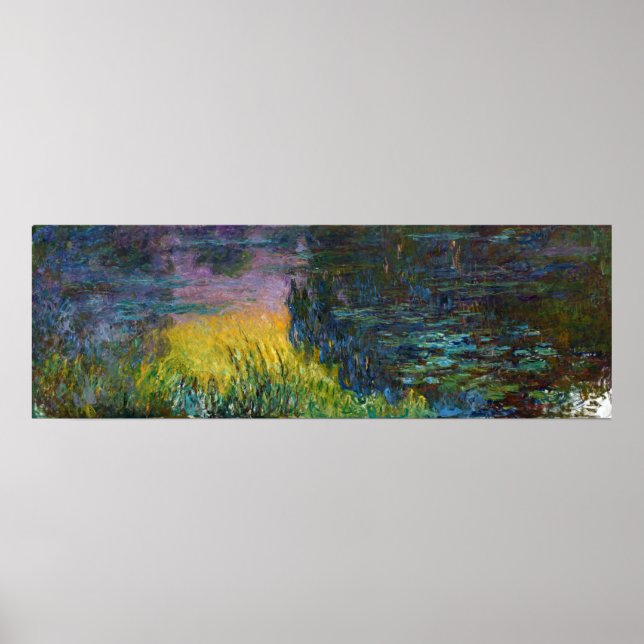 Póster Las Nieves del Agua - El Sol, Claude Monet, 1916 (Frente)