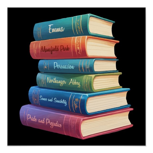 Póster Las novelas VIII de Jane Austen (Anverso)