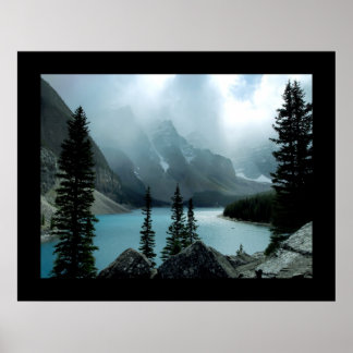 Póster Las nubes arden (bordeadas)