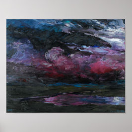 Póster Las nubes del clima pesado que se desprenden | Emi