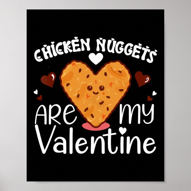 Póster Las Nuggets De Pollo Son Mi Nug De Pollo Divertido (Frente)